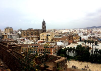 Widok na Malagę z Alcazaba