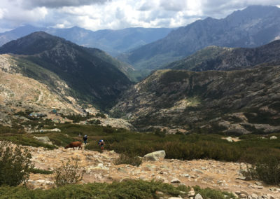 Zejście do Refuge de Petra Piana (1842m n.p.m.)